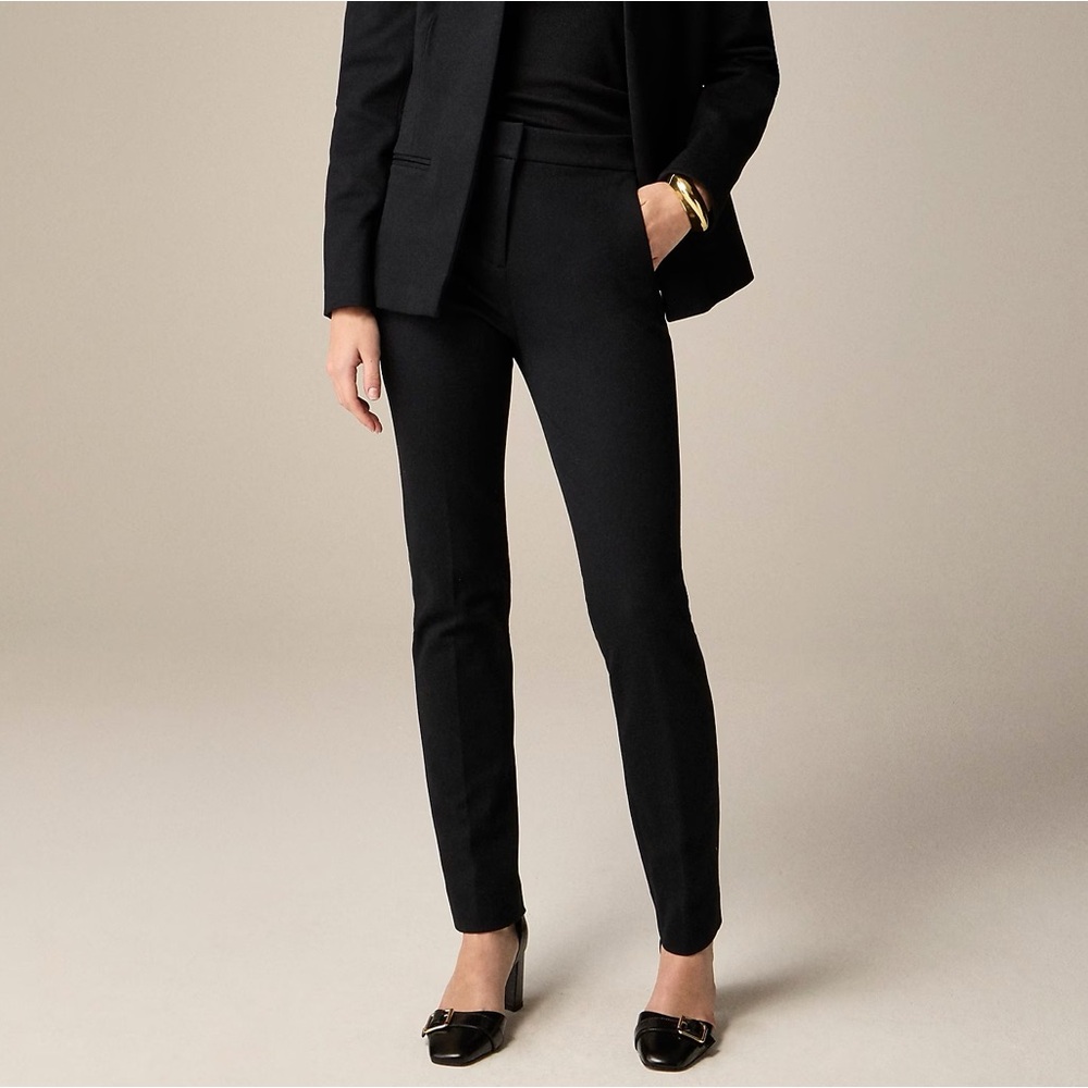 J. Crew Going-Out Slim Pant in Stretch Twill, Black